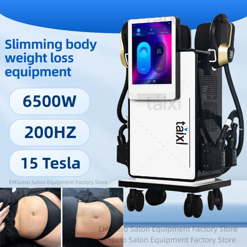 

Dellutha 6500W 15T Tesla - 200Hz Weight Loss Electromagnetic Body Shaping Beauty Instrument Electromagnetic Resonance
