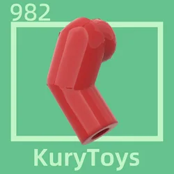 Kury Toys-piezas de bloques de construcción para el brazo, piezas para la parte del cuerpo, derecha, MOC, para 982 #10 piezas