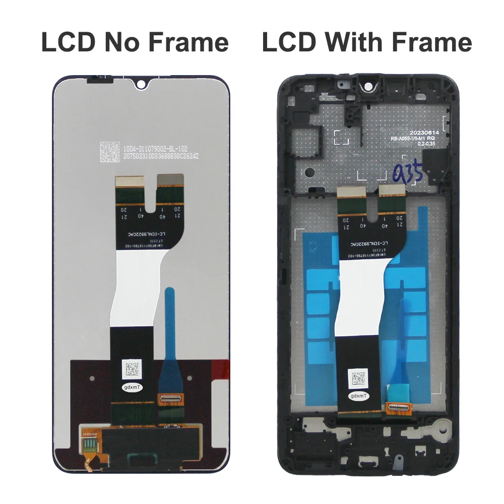 New A05s Screen For Samsung A05S A057 A057F A057M LCD Display Touch Screen With Frame Digitizer Assembly Replacement Parts