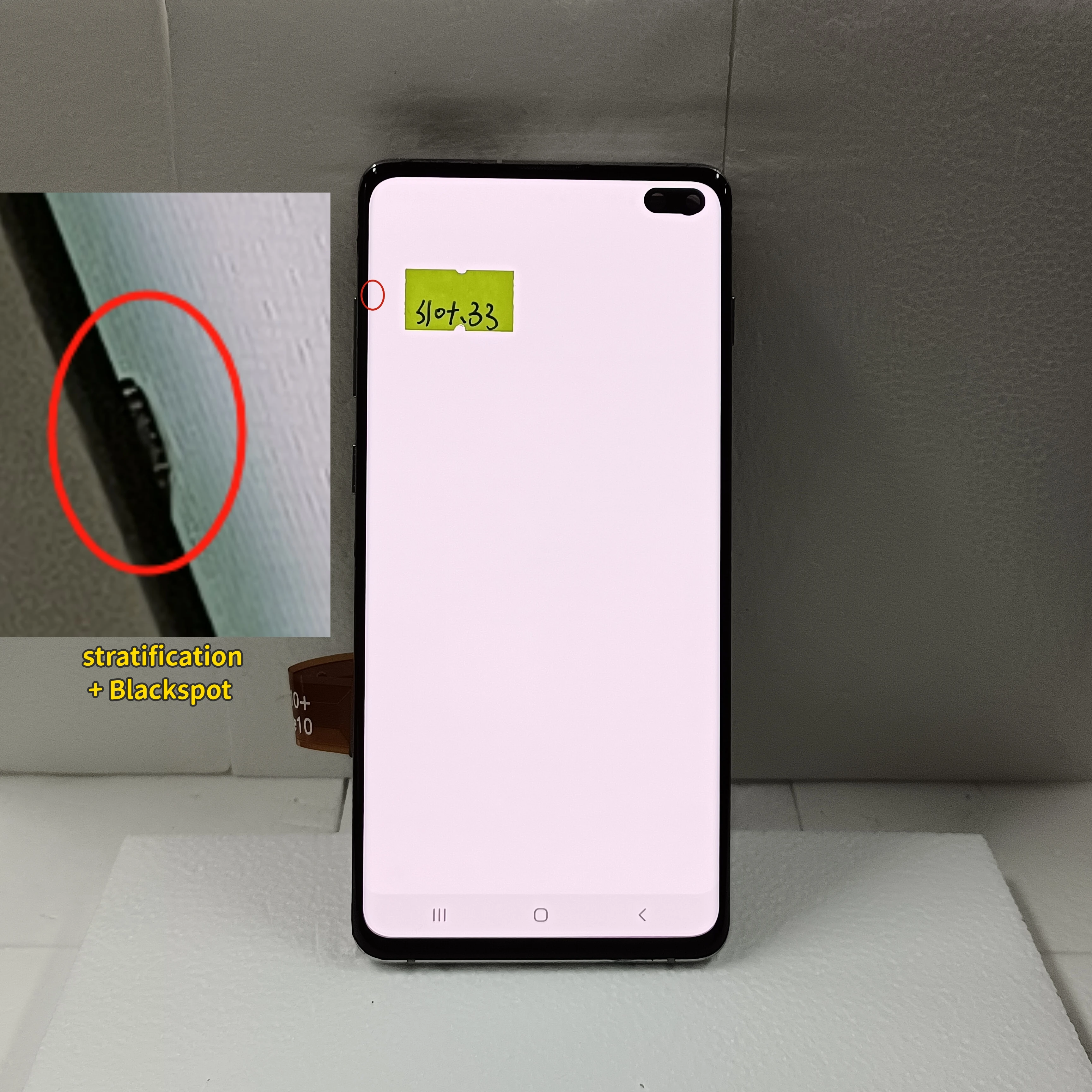 AMOLED For SamSung Galaxy S10 Plus G975 SM-G9750 G975F LCD With Frame Display Touch Screen Digitizer Assembly With Defect