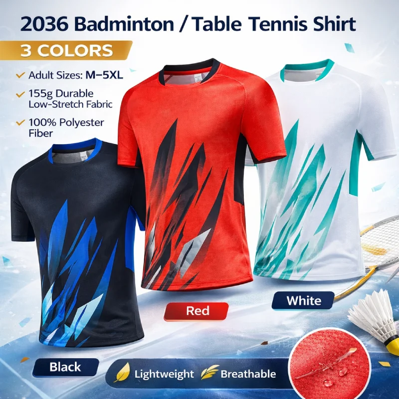 เสื้อยืดแบดมินตัน เทเบิลเทนนิส - Table Tennis Graphics บทวิจารณ์และราคา