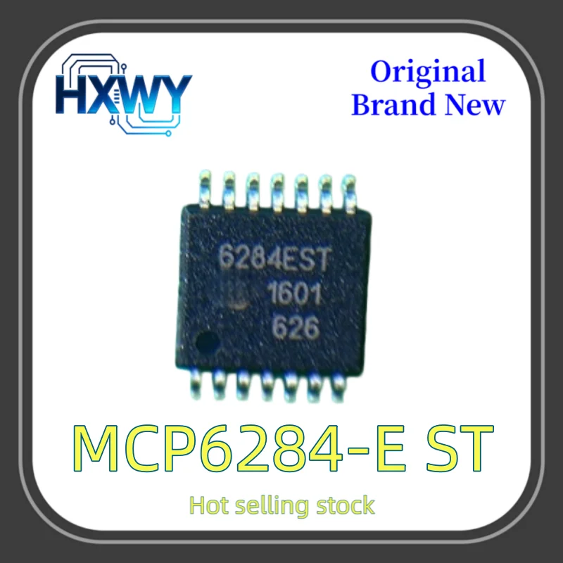 (5/20 Pieces) MCP6284-E ST 6284EST SOIC-14 Four Channel Operational Amplifier Factory Wholesale Cheap IC Chip Fast Shipping