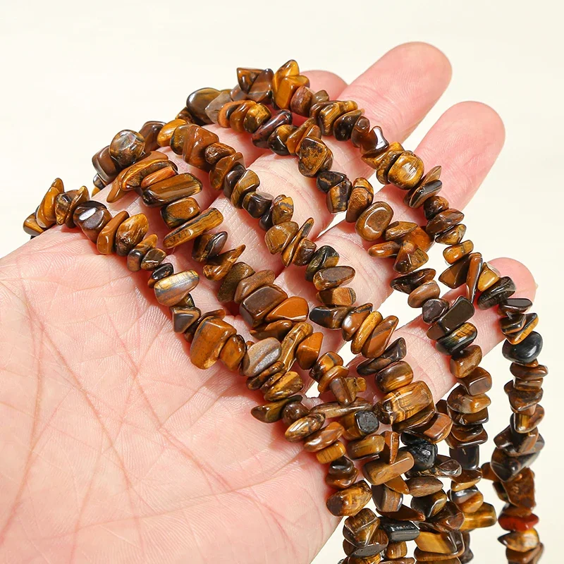 AliExpress buy bao ji 5-8mm Natural Stone Irregular Freeform Chip Bead Yellow Tiger Eye Gravel Bead For Jewelry Making Diy Bracelet Necklace Accessory