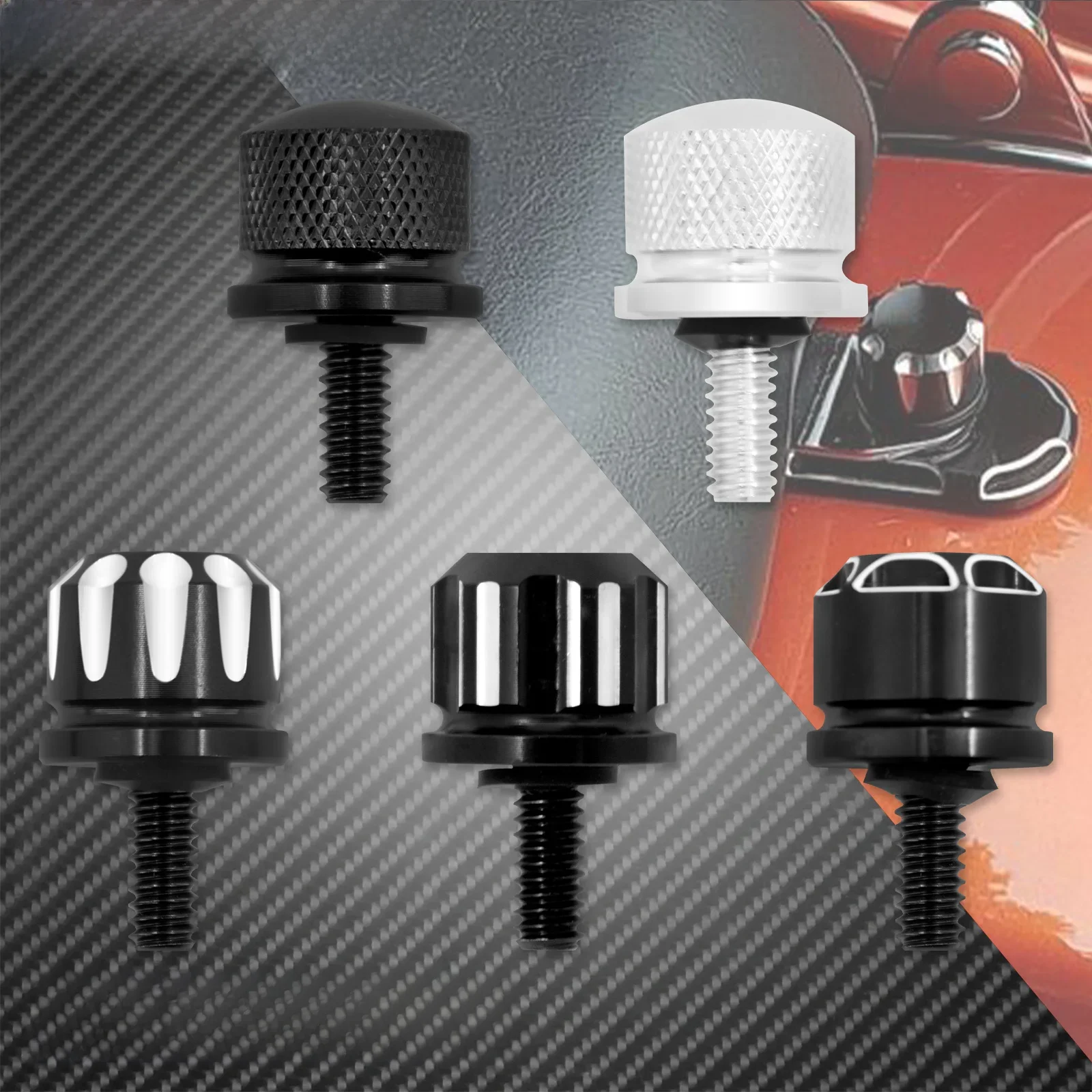 Motorrad Rücksitz Bolzen Kotflügel Bolzen Schraube 1/4 "-20 Gewinde Chrom Für Harley Sportster Dyna