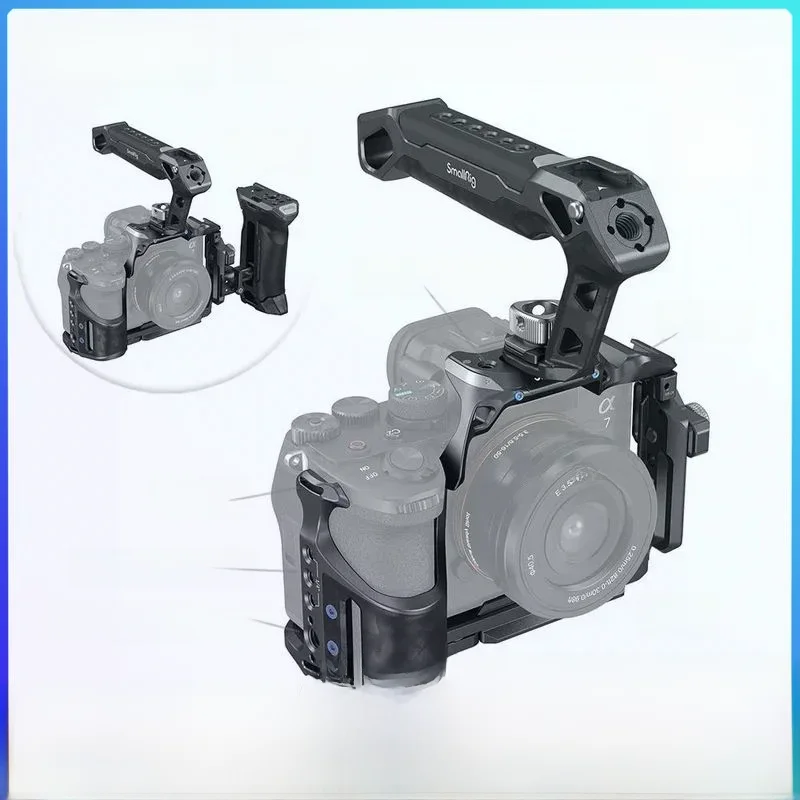 Small rig a7 iv Käfig mit oberem Griff und HDMI-Kabel klemme, "Nashorn"-Basis kit für sony alpha 7r