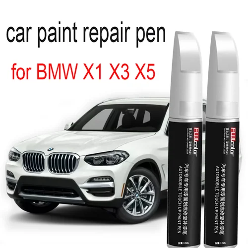 Pluma reparadora de arañazos de pintura de coche para BMW X1 iX1X3 iX3 X5, accesorios de pintura de retoque, negro, blanco, rojo, azul y plateado