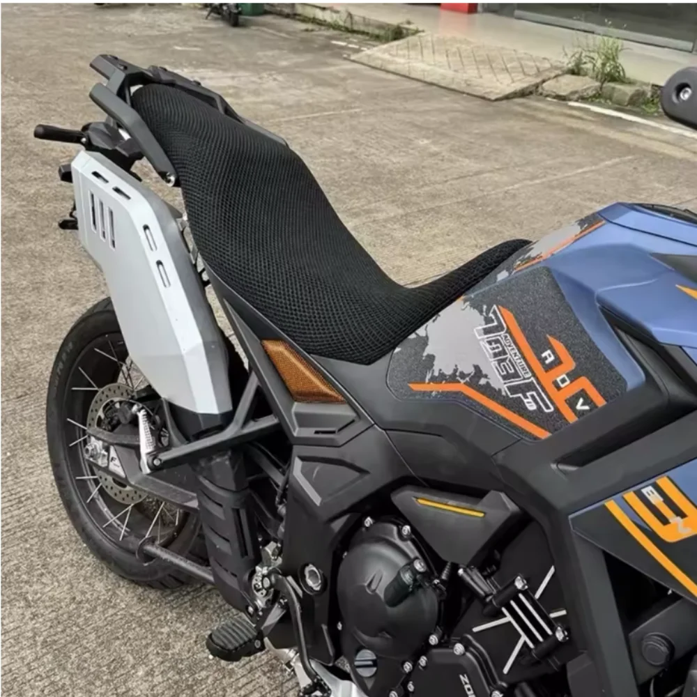 ZONTES 703F Motorcycle Seat Cover: Sunscreen, Heat Insulation, Breathable Mesh, 703 Three-Cylinder ADV Seat Cover Modification