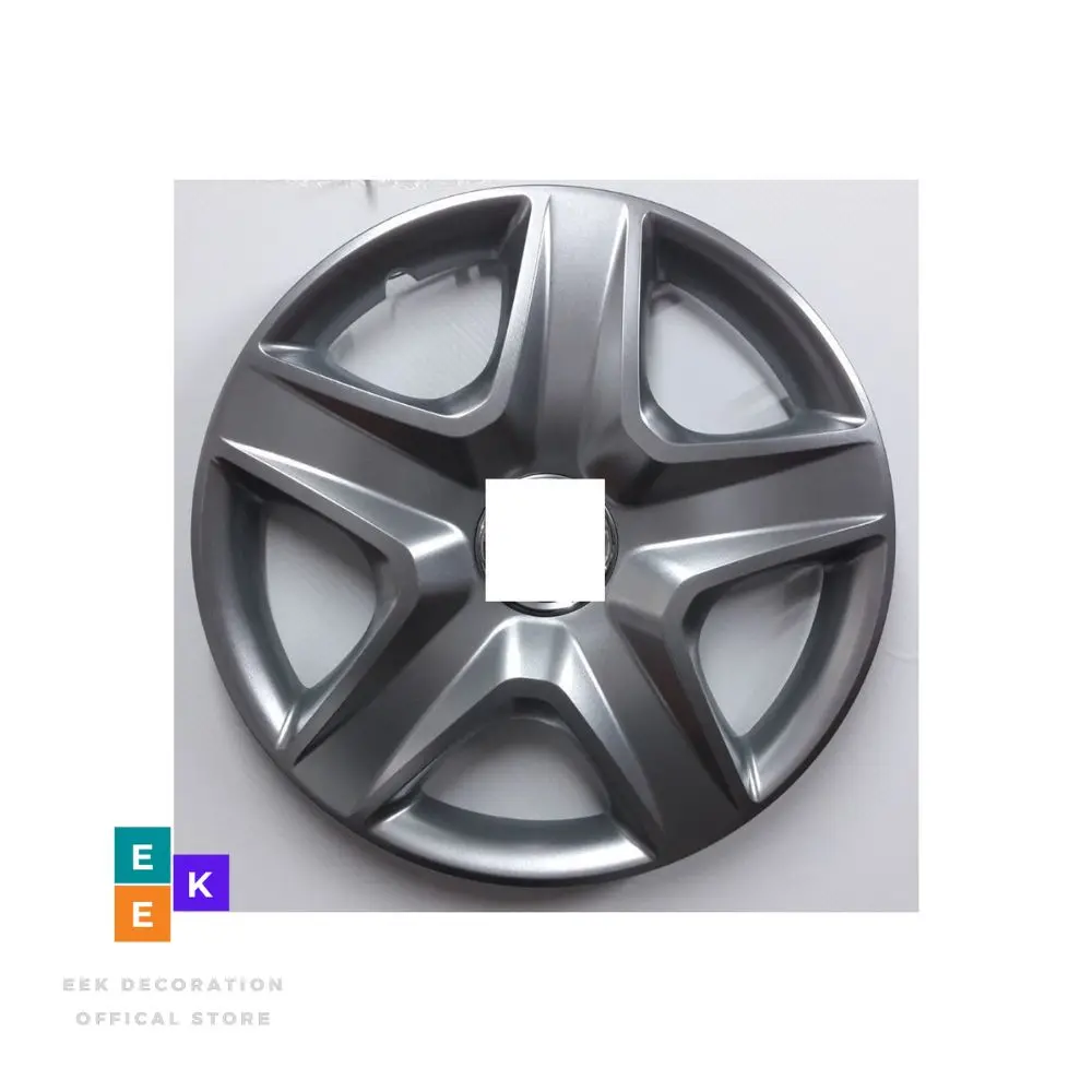 Auto Caps for Wheels Caps Wheel with 14 Inch 15 Inch Hubcap 16 Inch 4 Pieces + Emblem Silver Color Abs plastic A++