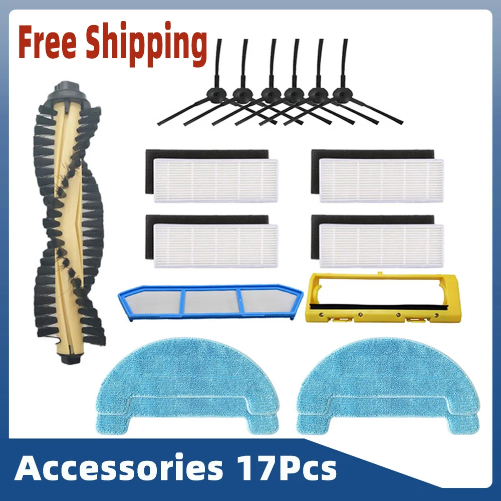 Запчасти для робота-пылесоса Polaris PVCR 0726 Вт, 0826 Вт, 0926 Вт, основная боковая щетка, Hepa фильтр, Швабра, тряпичная щетка, крышка, аксессуары