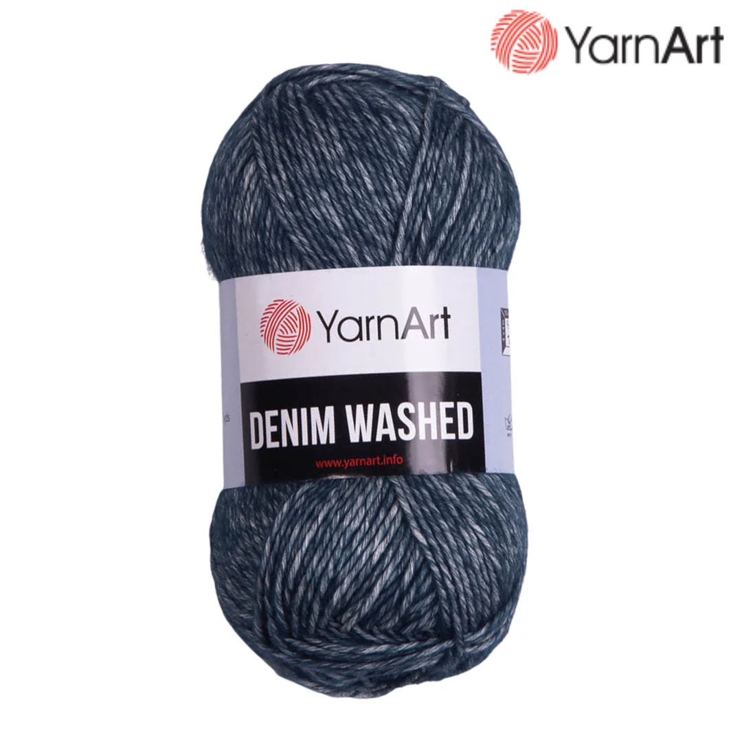 Yarnart Denim Washed Yarn for Hand Knitting Crochet Amigurumi DIY Baby Knitwear Scarf Blanket Shawl Sweater Cardigan Beanies