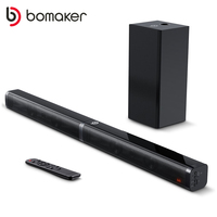 BOMAKER 100W TV SoundBar 2.1 Bluetooth Speaker 5.0 Home Theater Sound System 3D Surround Sound Bar Subwoofer Bluetooth Speakers