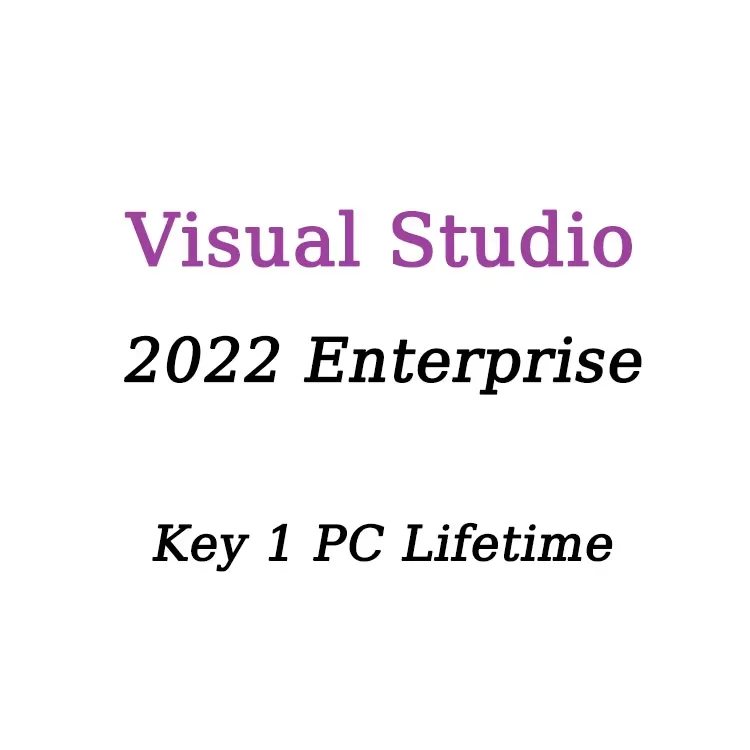 Visual Studio 2022 Clave empresarial 1 PC de por vida