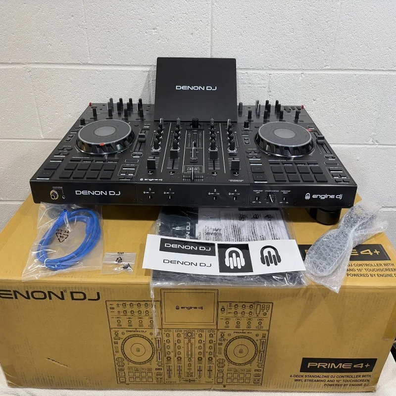 (СПЕЦИАЛЬНАЯ СКИДКА) Denon DJ Prime 4+ 4-дековый автономный DJ-контроллер с сенсорным экраном