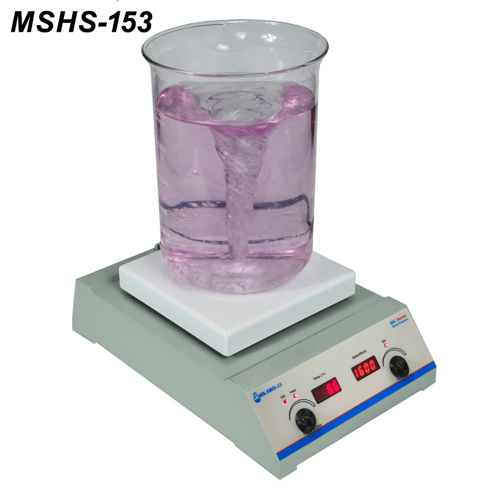 Meilaibolab Laboratory Heating Magnetic Stirrer 6inch hotplate equipped with 153mm ceramic plate