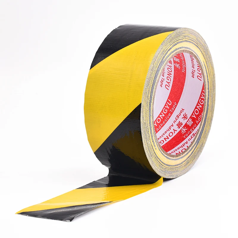 

100-200mm Yellow black warning tape Marking Safety Soft PVC Strong Adhesive Grip tape For Factory Warehouse Stairs warning