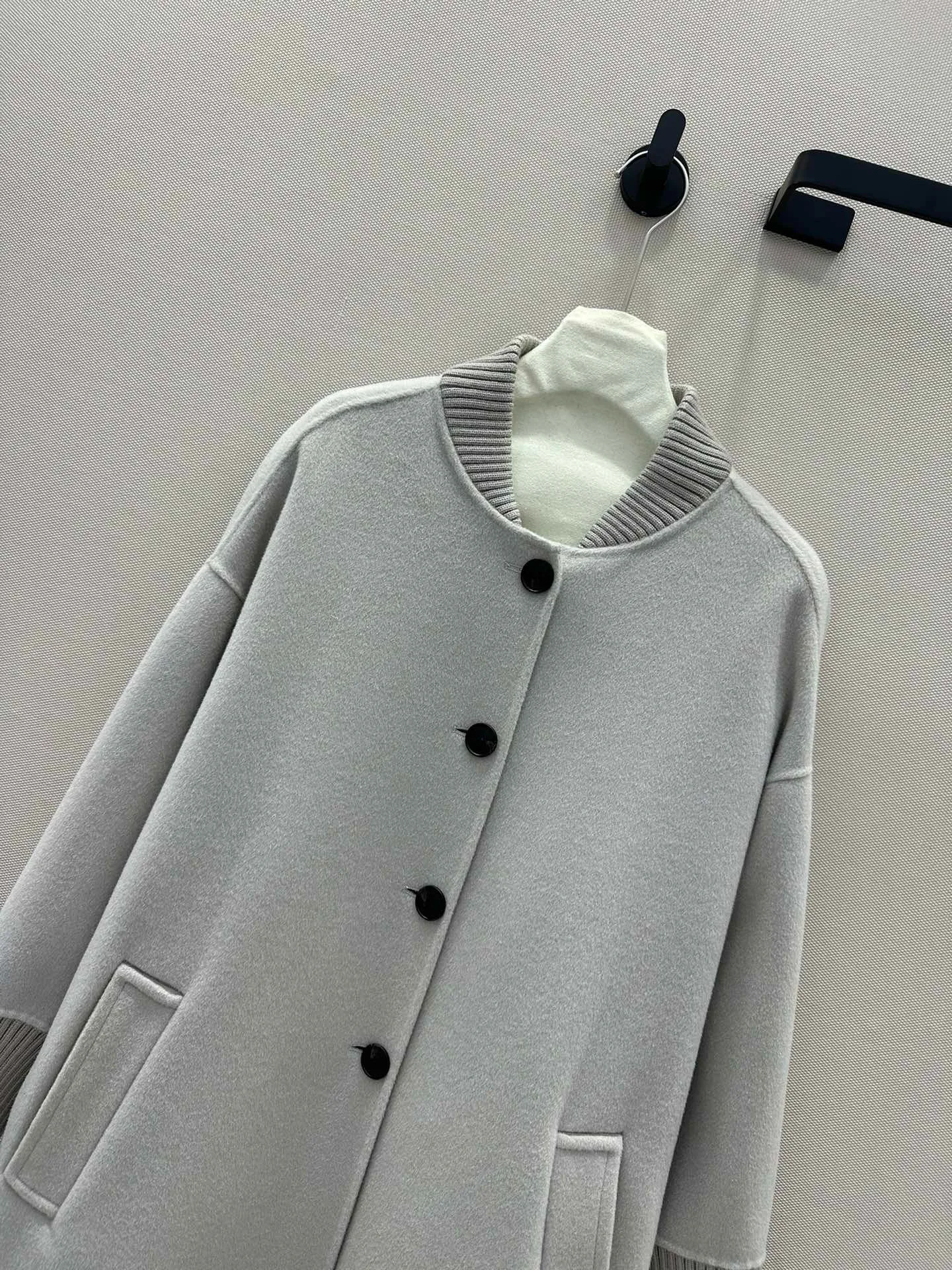 Elegant handmade cashmere coat