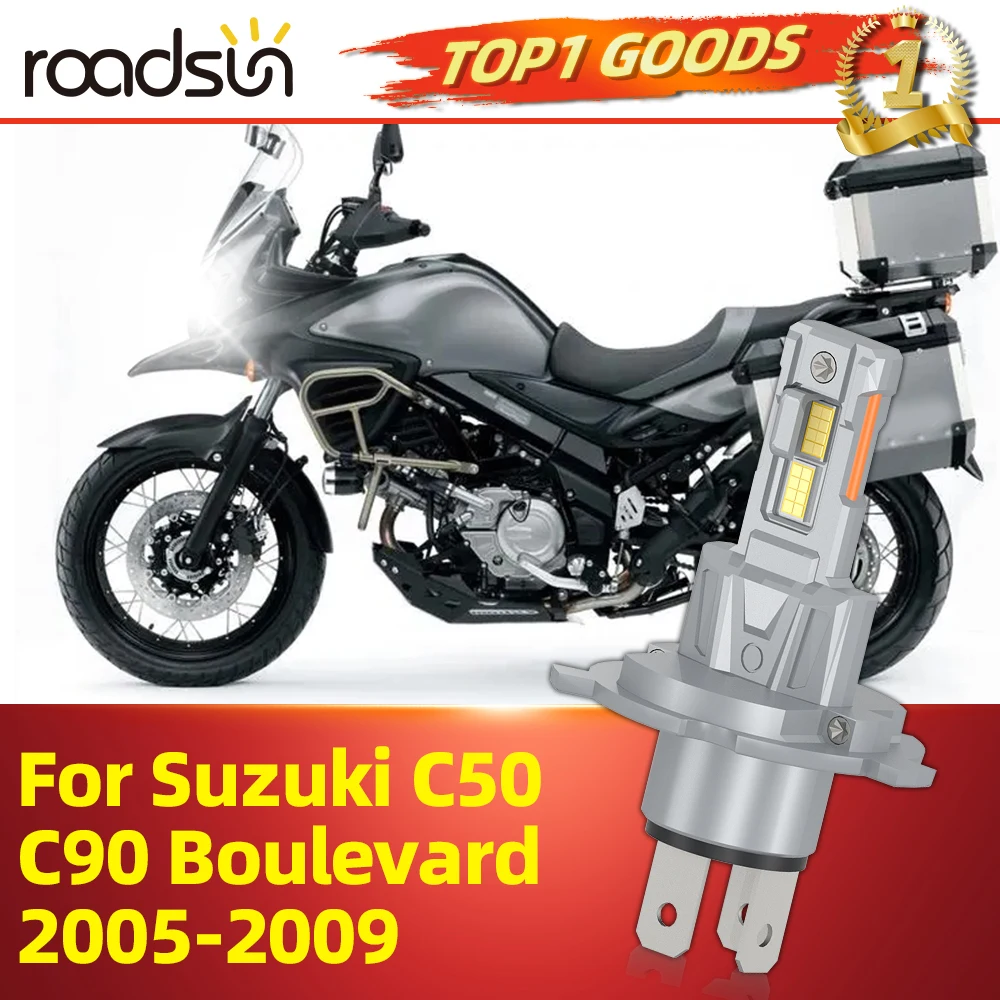 

1PC H4 LED Headlight Bulb H4 High&Low Beam All In One LED Fit For Suzuki C50 C90 Boulevard 2005 2006 2007 2008 2009