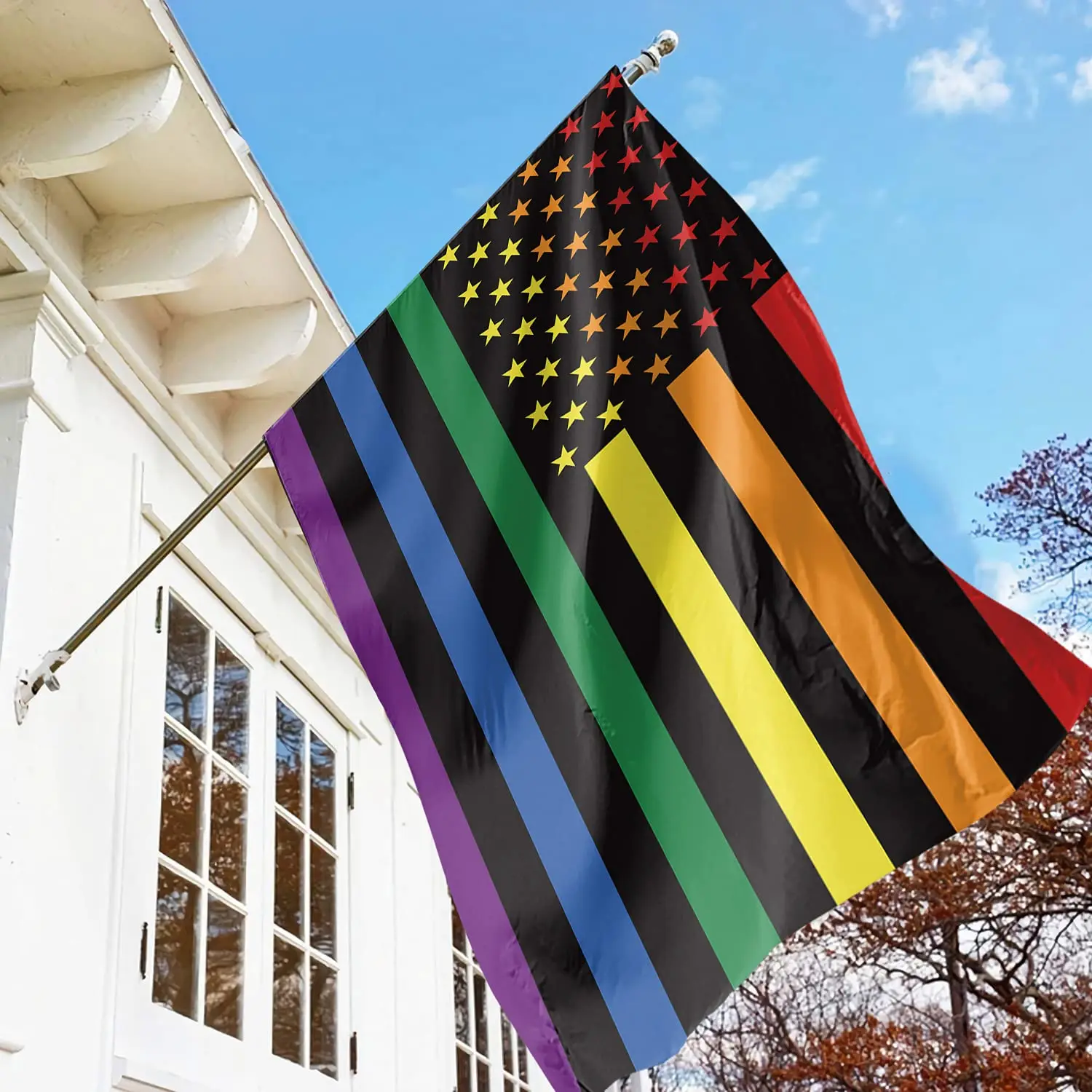 Directly Delivery 100% Polyester Gay Rainbow Flag Love is Love LGBT Pride Human Rights American Flag