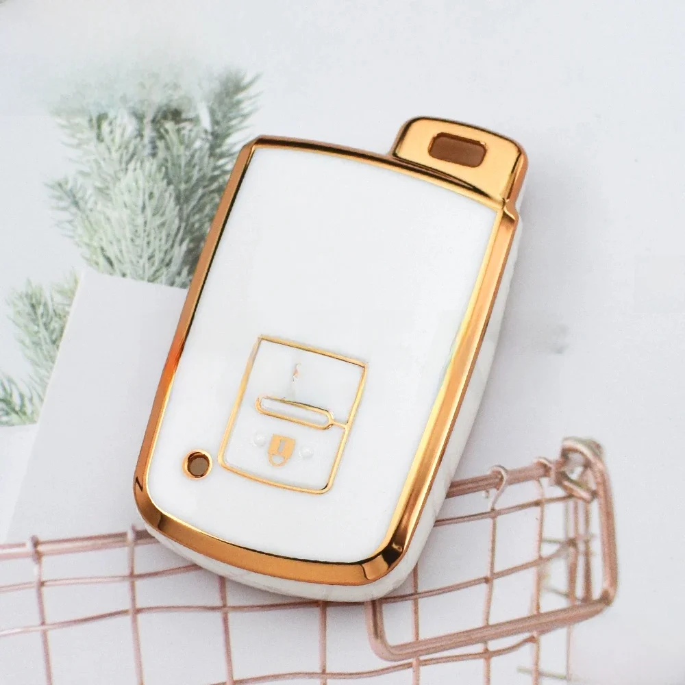 Housse de protection pour clé en TPU, pour Toyota Auris Camry RAV4 Avalon Yaris Verso 2012 – 2018, support de coque sans clé, 2 ou 4 boutons