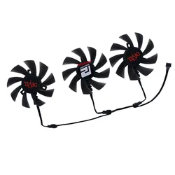 3 sztuk/zestaw, DIY Cooler,FDC10U12S9-C,GPU VGA wentylator karty graficznej, dla Powercolor RX 5700 XT Red Devil 8GB GDDR6, karty wideo chłodzące