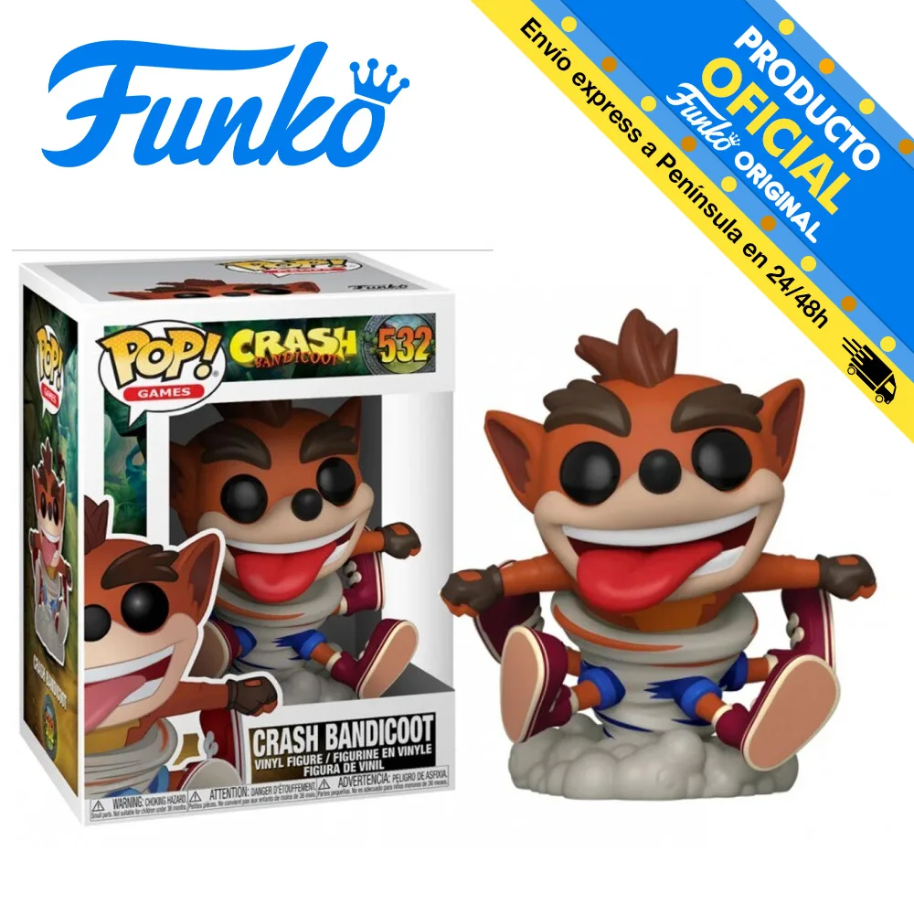 FK43343 FUNKO POP! Crash Bandicoot Games Crash Bandicoot Figure Original Decorative Toys