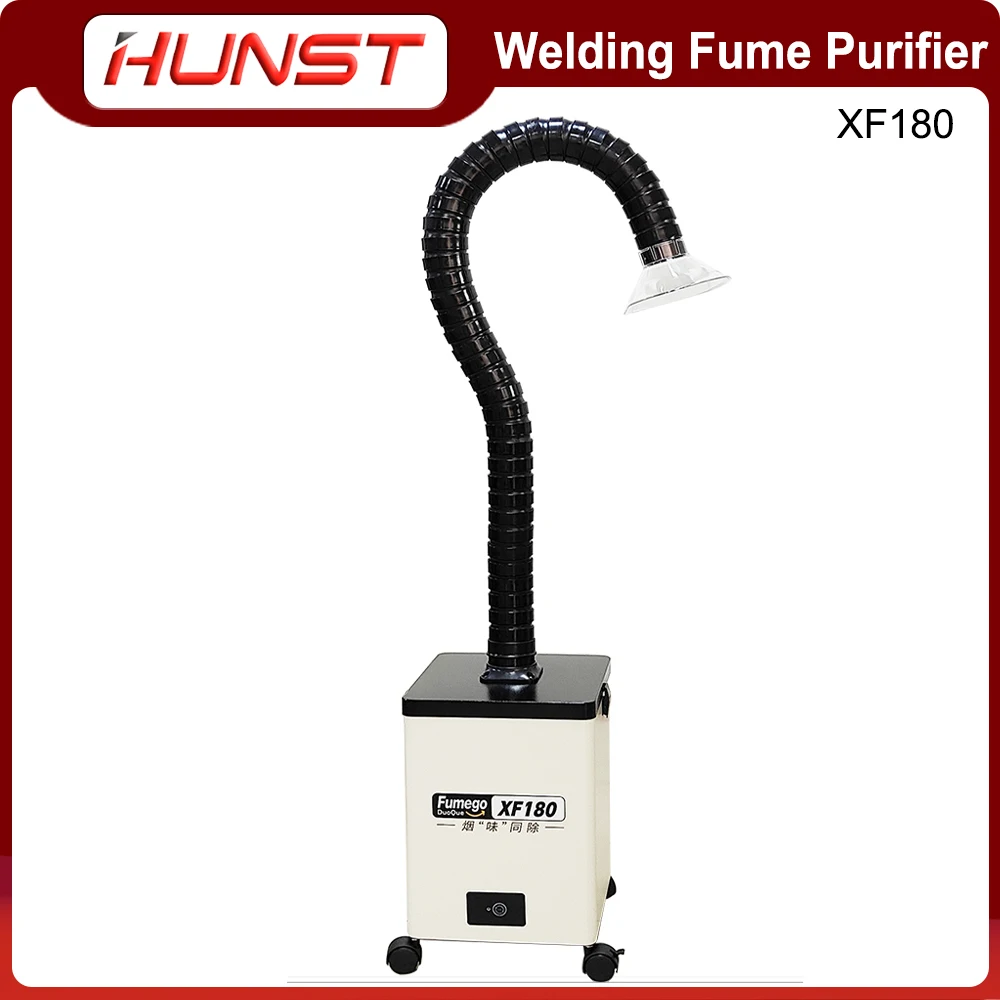 Hunst XF180 Laser Fume Extractor Soldering Smoke Fume Absorber Purifier HEPA Dust Collector for Nail Salon,Beauty Dust Absorbing