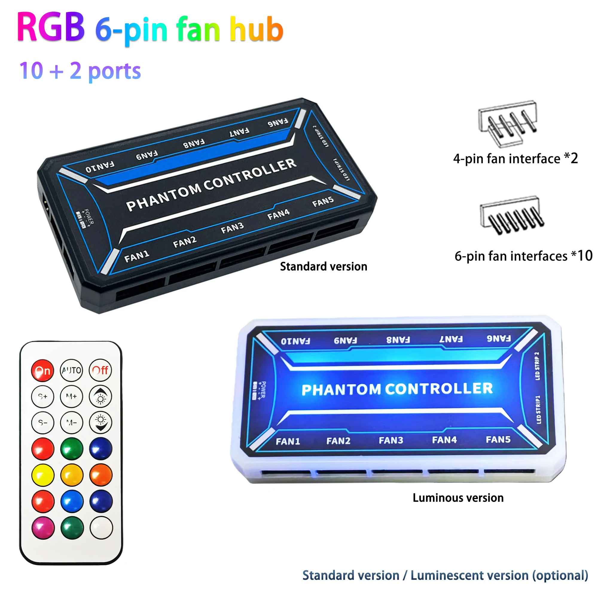 Rgb 6-Pin Fan Hub 1…