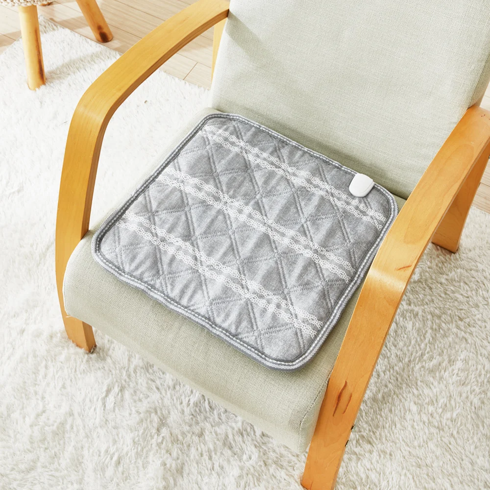 Noopza carbon electric heating mat heated seat cushion for one person gray size 45X45