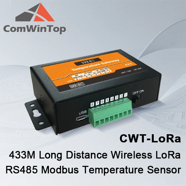

Беспроводной датчик температуры LoRa RS485 Modbus на большие расстояния 433M