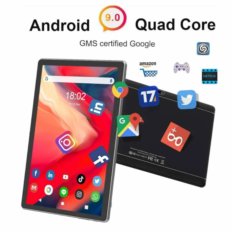 2024 New Global Version  Android 9.0 2GB RAM 16GB ROM Tablets 7 Inch 3000mAh Tablet PC Dual Camera Tab Computer 1024 x 600 IPS