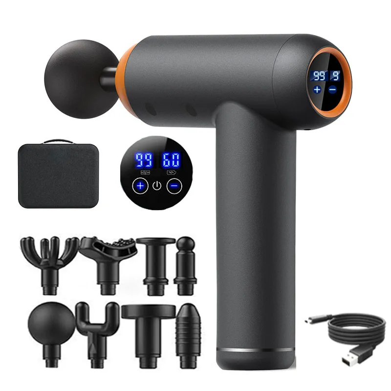 Pistolet de Massage électrique intelligent à 99 vitesses, outil de Massage du cou pour le Massage corporel, Relaxation, Fitness, soulagement des douleurs musculaires