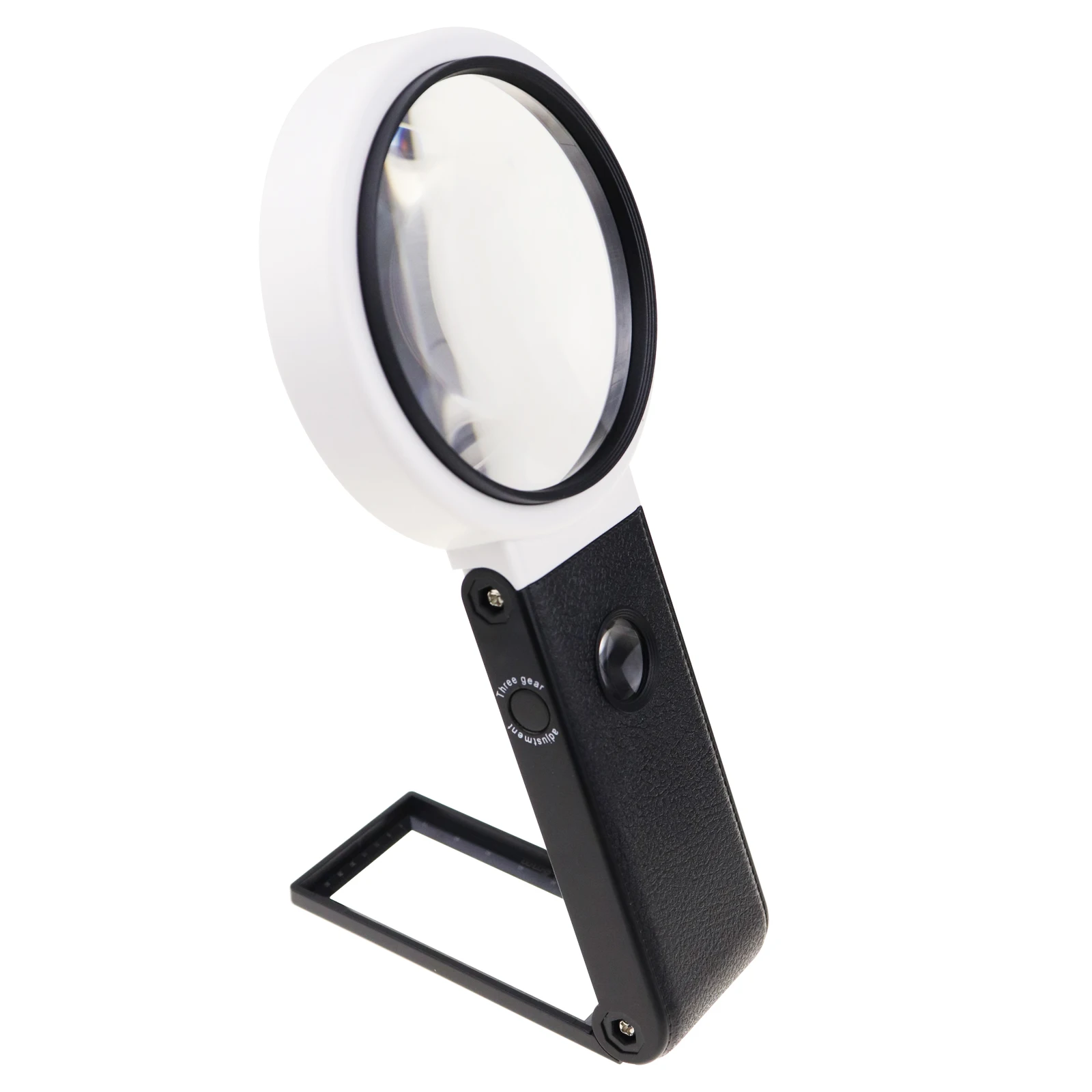 

Multifunction Magnifier Double Lens 10x and 25x Magnification with AC/DC Power 5LED and 2UV Light 90mm Optical Lens