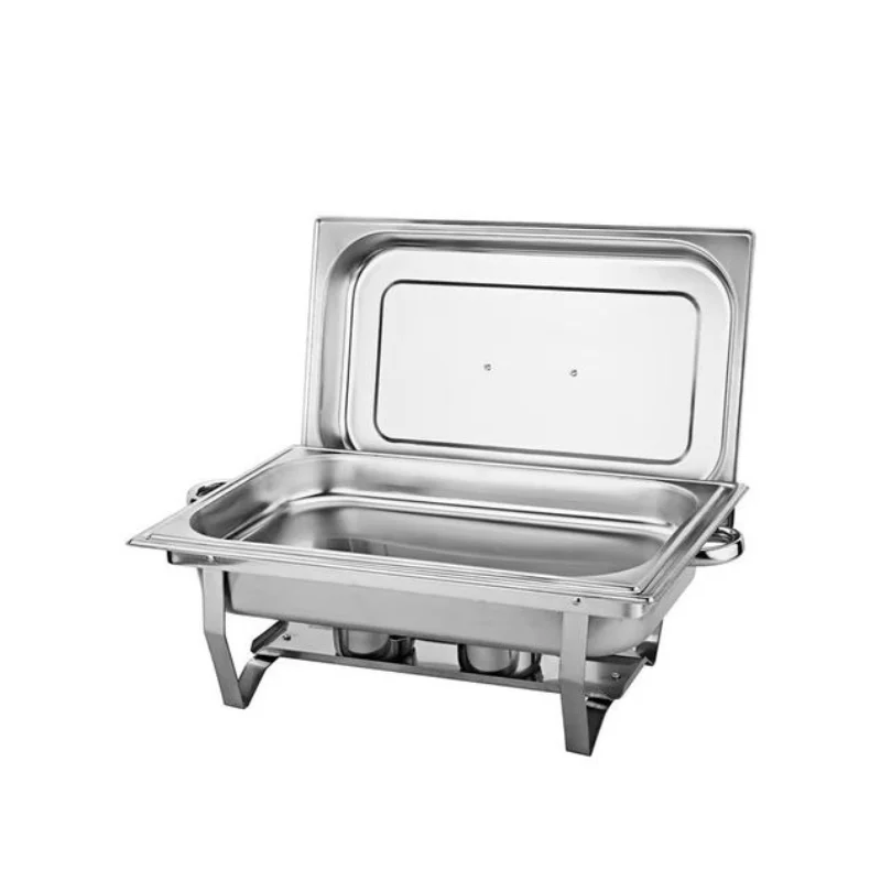 Rechaud Rectangular Stainless Steel 9 Liters With 1 Cuba Bath Maria Brinovar