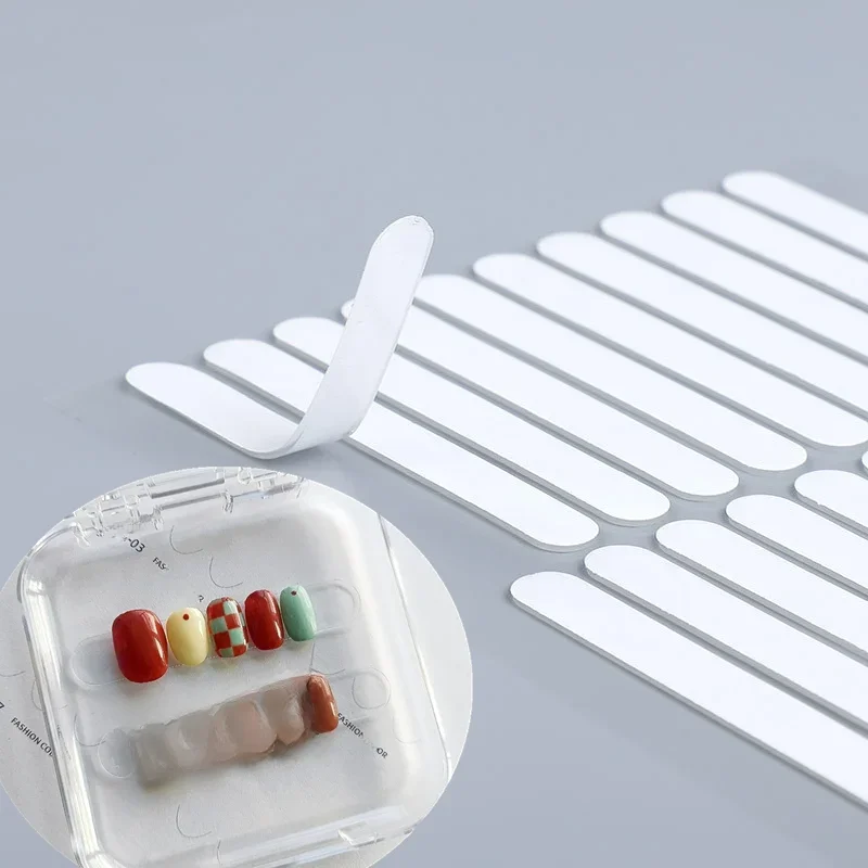 30pc ruban adhésif pour ongles faux ongles présentoir colle Double face collé pratique spectacle carré rond forte colle collante autocollant