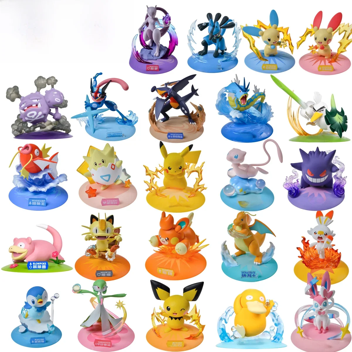 Oryginalne figurki Pokemon FUNISM Pikachu Mewtwo Figurka Gardevoir Weezing Model Anime Kolekcja Zabawek Pocket Monster Prezent — zdjęcie 2