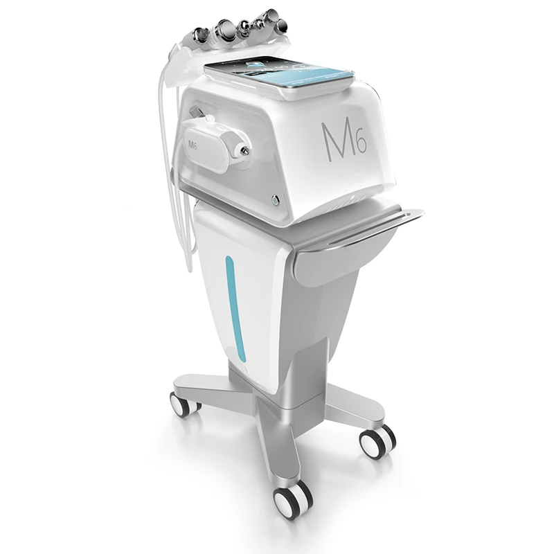 Máquina de tratamiento para el cuidado facial, dispositivo de limpieza profunda del acné, uso doméstico y spa, con carrito de M6 generación 1