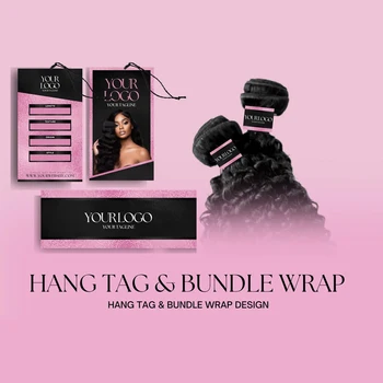 ที่กําหนดเอง 200 ชิ้น 5.4*9 ซม.วิกผมหมวดหมู่ logo12*3 ซม.กระดาษกาวในตัววิกผมแท็กโลโก้