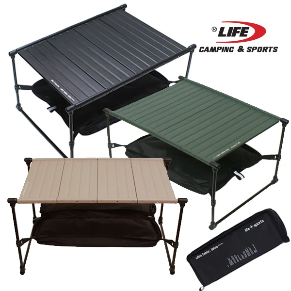 Life sport Tetra-mini Mesa de camping plegable, para mochilero, escalada de montaña, ligera, 580g