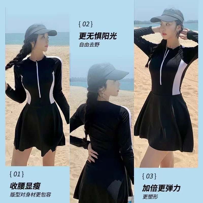 ชุดว่ายน้ําชิ้นเดียวกีฬามืออาชีพใหม่ของผู้หญิงสปริงและลําธาร