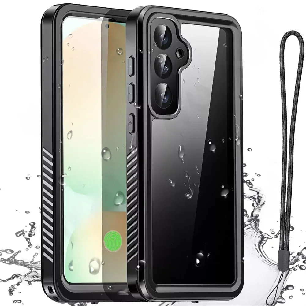 Wodoodporne etui IP68 Shellbox do Samsung Galaxy S25 S24 S23 S22 Ultra FE A55 A35 A36 5G Aluminiowy pokrowiec na telefon do pływania Luxury Cover — zdjęcie produktu 7