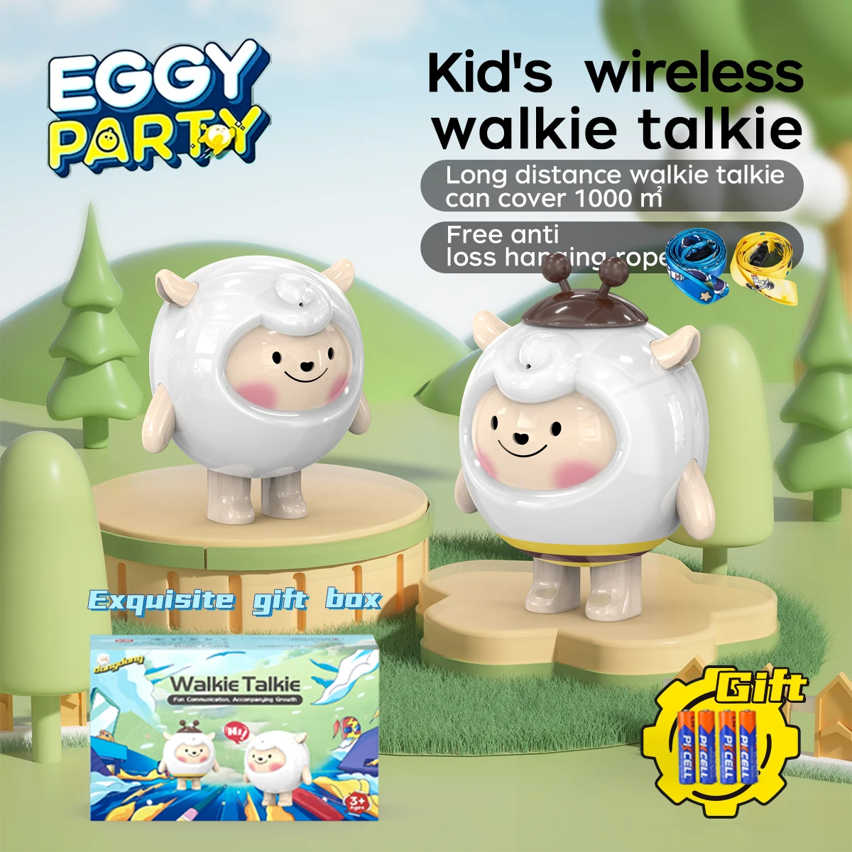 2pcs Kids Walkie Talkie Mini Girls Boys Child Toy 2025 New Year Gift Children Two Way Radio Eggy Party Kids Toy KSUT UT888