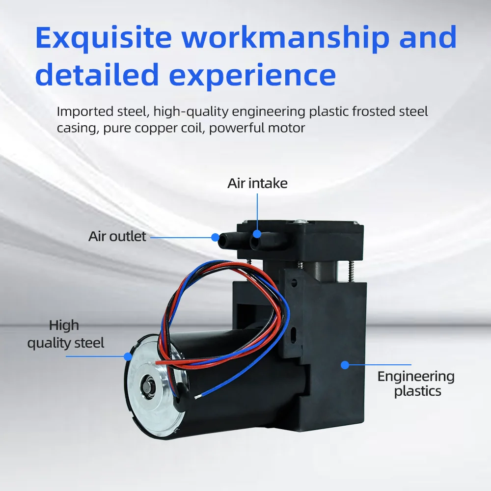 VN-C4 Brushless -85Kpa 40L/min 42W DC Diaphgram Vacuum Pump High Negative Pressure Brushless Air Suction Pump