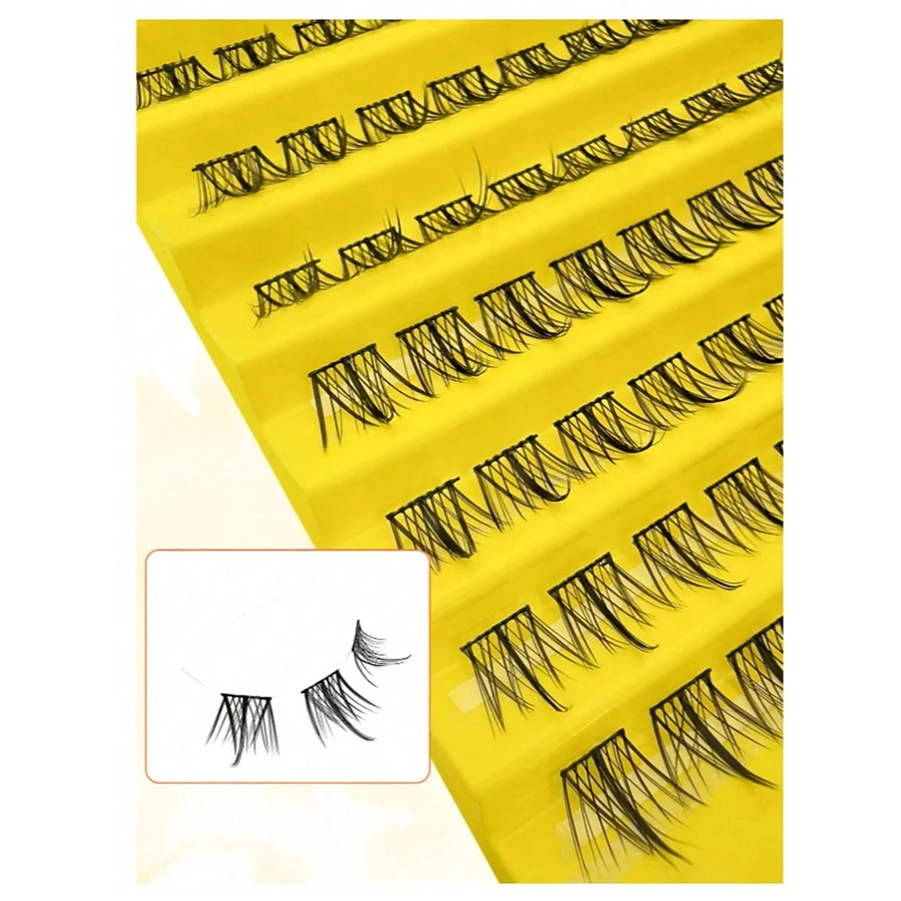 5 Pairs Cat Eye Lashes Manga Lashes 3D Fluffy Natural Look Faux Mink Eyelashes (The Best Gift For Party Performances)