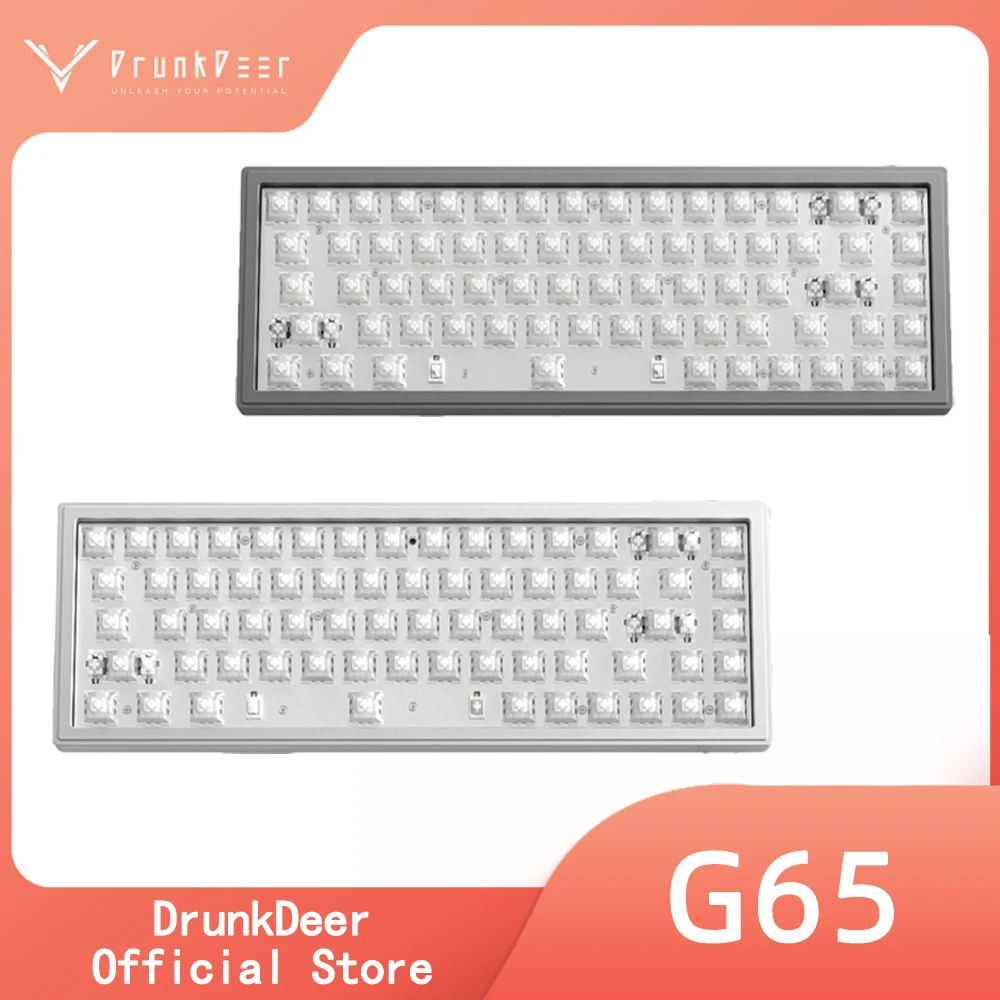 

DrunkDeer G65 Rapid Trigger Mechanical Keyboard Magnetic Switch Keyboard 65% TKL Compact RGB Aluminum Case