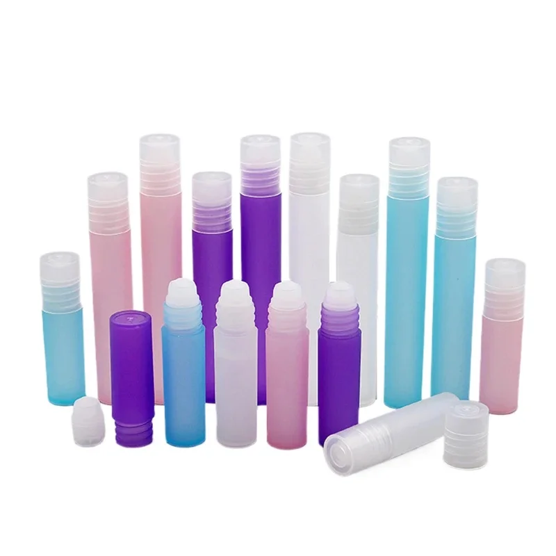 AfricPerfume Roll Roller Ball Bouteille Sur Plastique Français Ids Récipient D'huile Tous Les Jours illable HI Holders Nouvelle Bouteille D'embouteillage, 5 ml, 8 ml, 10ml
