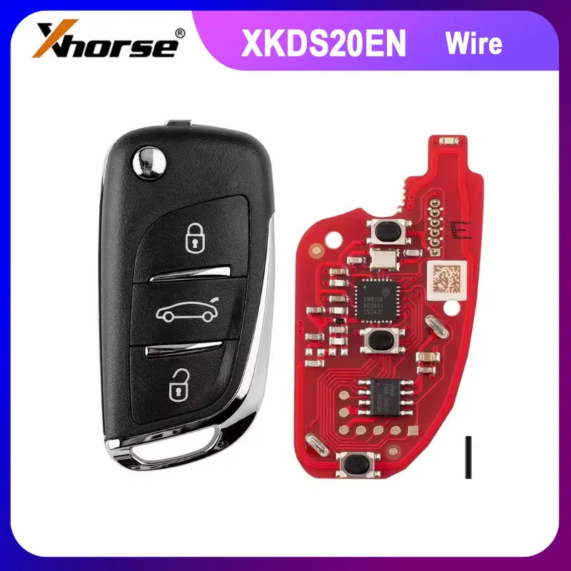 

1/2/5PCS Xhorse XKDS00EN XKDS20EN for Volkswagen DS Style Wire Remote Key 3 Button