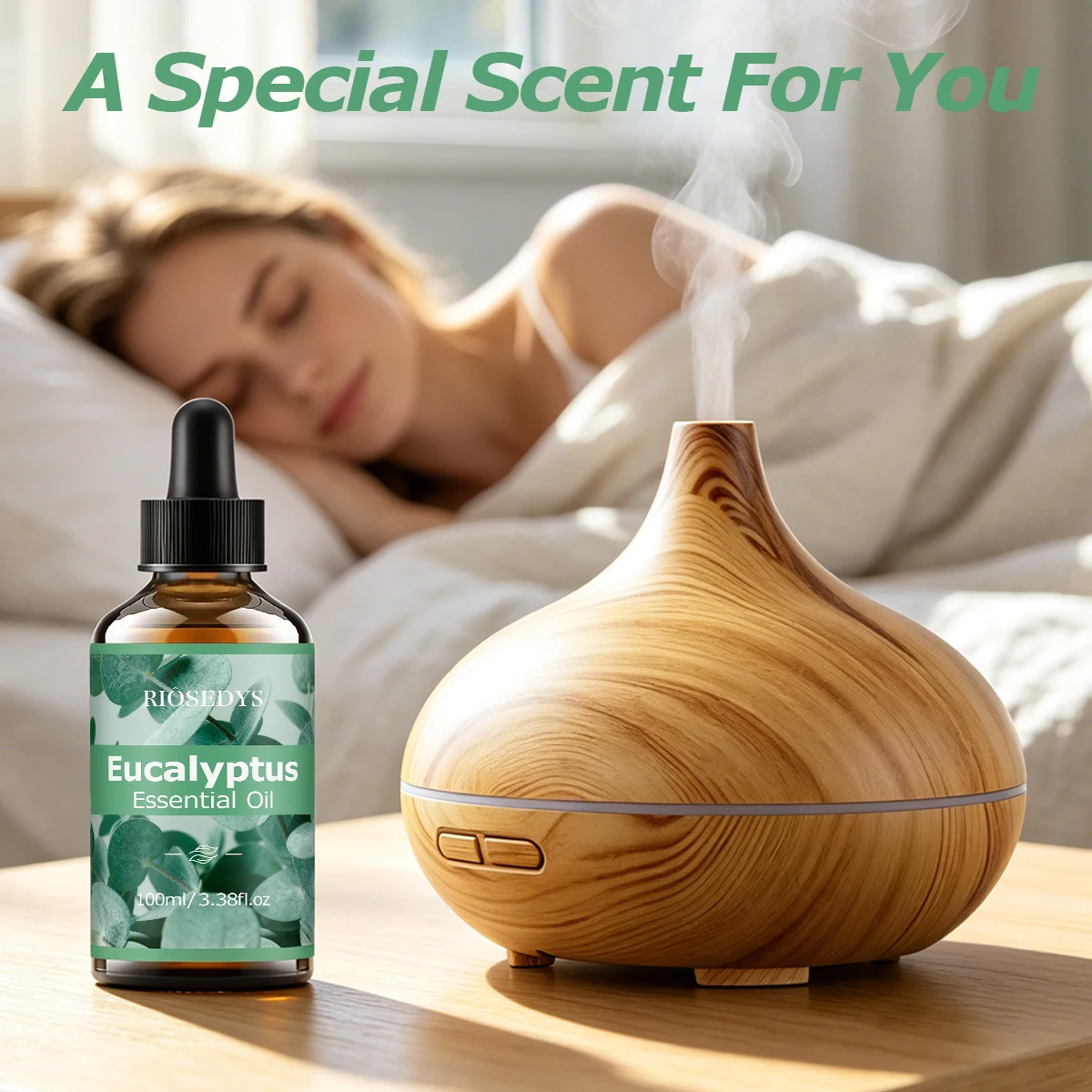 Eukalyptus-Ätherisches Öl, Frisches Kräuterduftöl für Diffusoren, DIY-Bastelarbeiten & Aromatherapie, Kühles und Reines Aroma – Detail 3