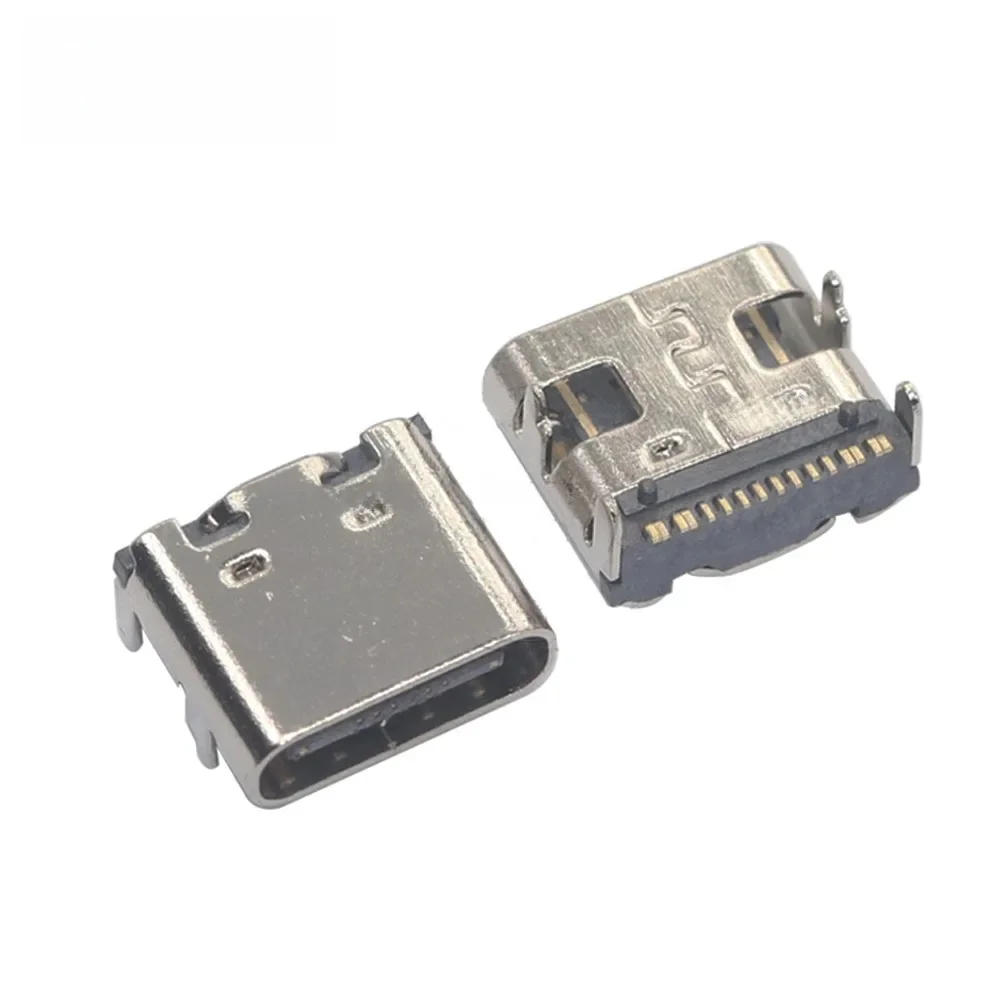10 sztuk USB 3.1 typ C 16Pin kobieta SMT gniazdo ładowania portu złącze PCB do lutowania — zdjęcie 2