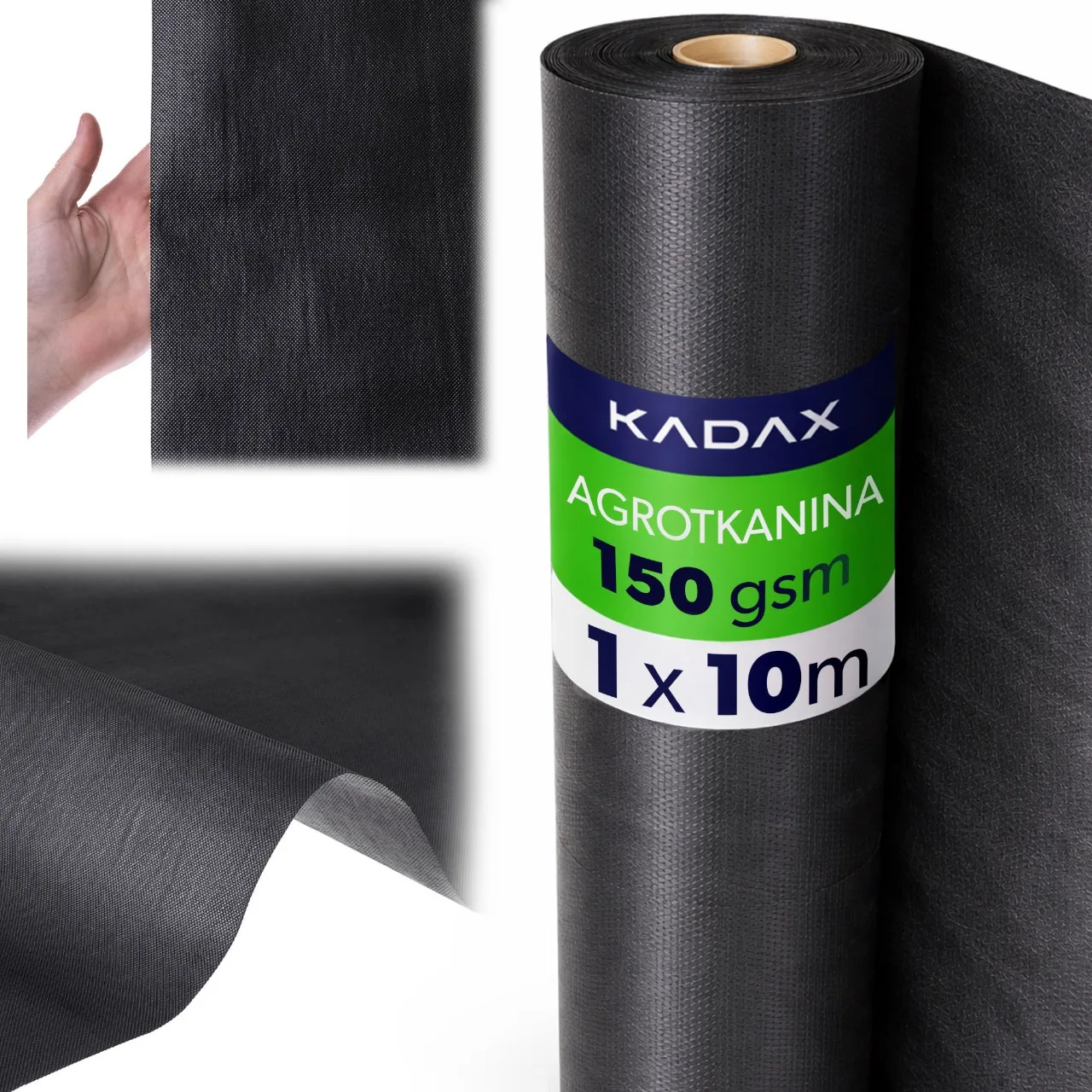KADAX Agrokatykata 1x10 m 150g sterke gewassen stof, anti-onkruid mulchmat, polypropyleen, 1 st.