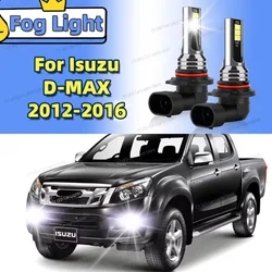 2Pcs LED Front Fog Light Lamp Car Bulbs 6000K For Isuzu D-MAX DMAX 2012 2013 2014 2015 2016 Canbus Accessories Lamp